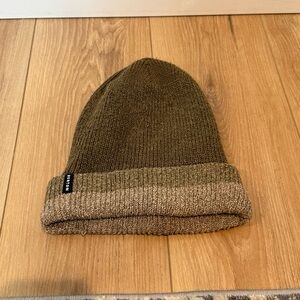 Burton Green Knit Beanie Hat Warm Snow Winter